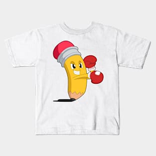 Pencil Boxer Boxing gloves Kids T-Shirt